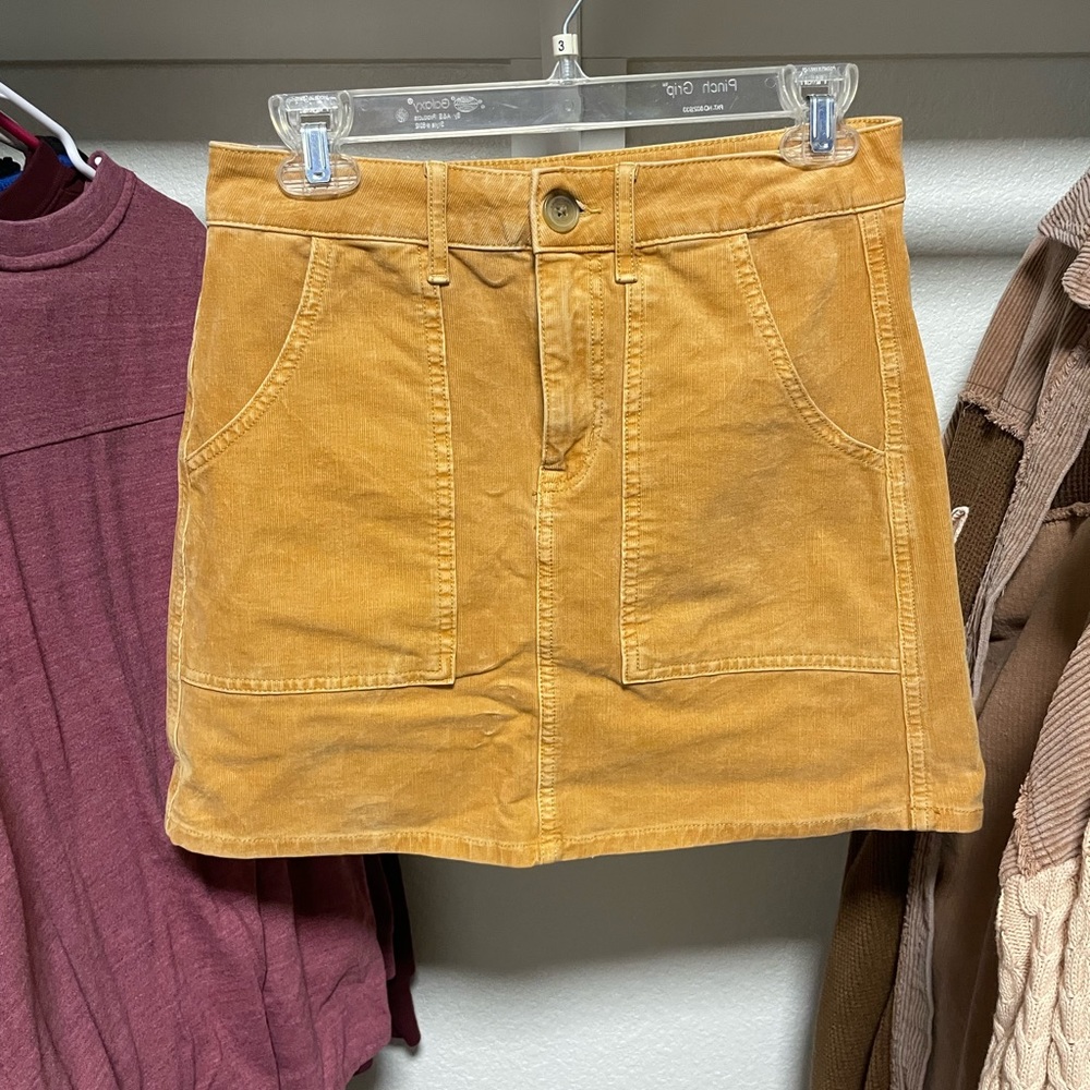 American Express mini skirt